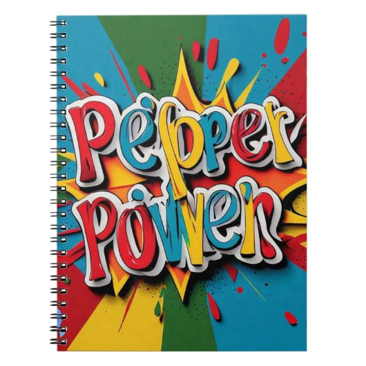 Carnet "Art épicé poivron" (Devant)