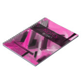 Carnet Art et typographie contemporains roses et noires (Côté gauche)