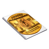 Carnet Art Ethnique Africain d'or Imprimer (Côté Droit)