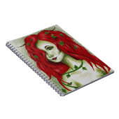 Carnet Art Fantastique de Pixie Femme Rousse Nymphe du Li (Côté Droit)