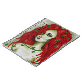 Carnet Art Fantastique de Pixie Femme Rousse Nymphe du Li (Côté gauche)