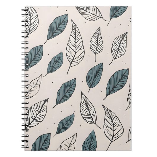 Carnet Art feuille Boho (Devant)