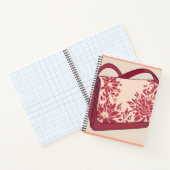 Carnet Art Floral Beige & Rouge AI (Intérieur)