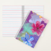 Carnet Art floral coloré (À l'intérieur)