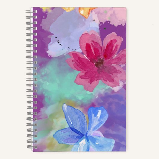 Carnet Art floral coloré (Recto)