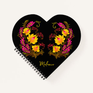 Carnet Art floral populaire ukrainien