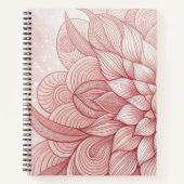 Carnet Art floral rose pâle (Devant)