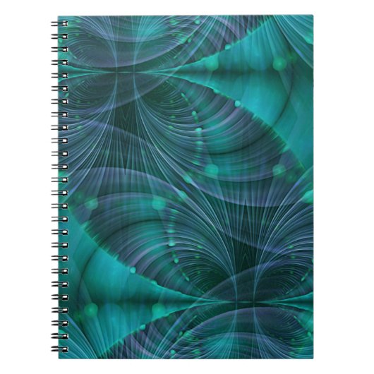 Carnet Art fractal Apophyse I - bleu (Devant)