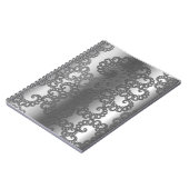Carnet Art Fractal Argent (Côté gauche)