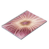 Carnet Art fractal de fleurs abstraites et nuances de bor (Côté gauche)