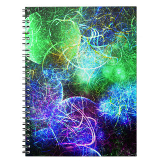 Carnet Art fractal énergétique néon électrique