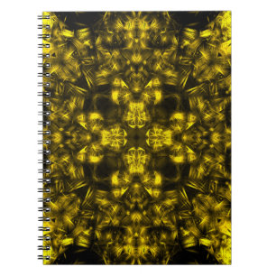 Carnet Art fractal énergétique sacré doré