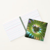 Carnet Art Fractal Fleur Imaginaire Coloré Lumineux (Intérieur)