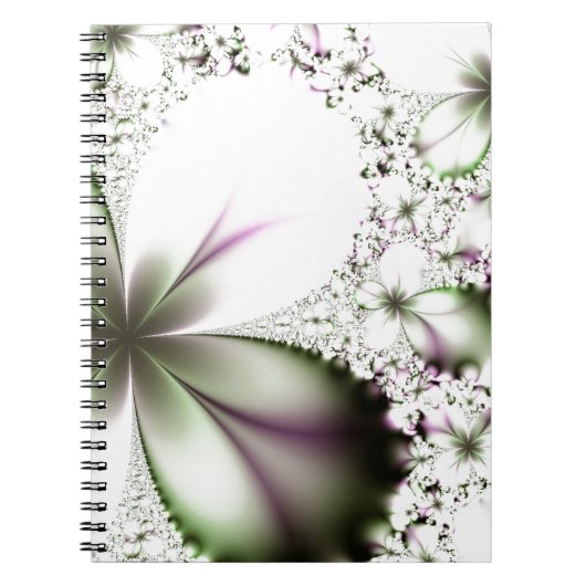 Carnet Art fractal floral (Devant)