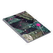 Carnet Art Géométrique Abstrait de Graffiti Numérique (Côté Droit)