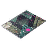 Carnet Art Géométrique Abstrait de Graffiti Numérique (Côté gauche)