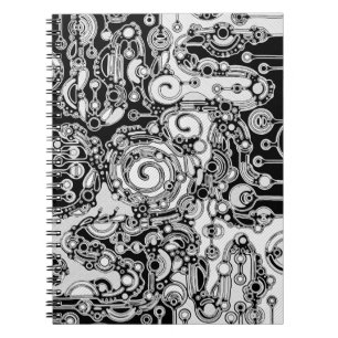Carnet Art géométrique noir et blanc 3