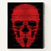 Carnet Art Glitch Crâne Rouge (Dos)