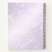 Carnet Art IA lilas pâle et gris perle (Dos)