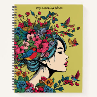 Carnet ART Imprimer Femmes En Automne Avec Baies R