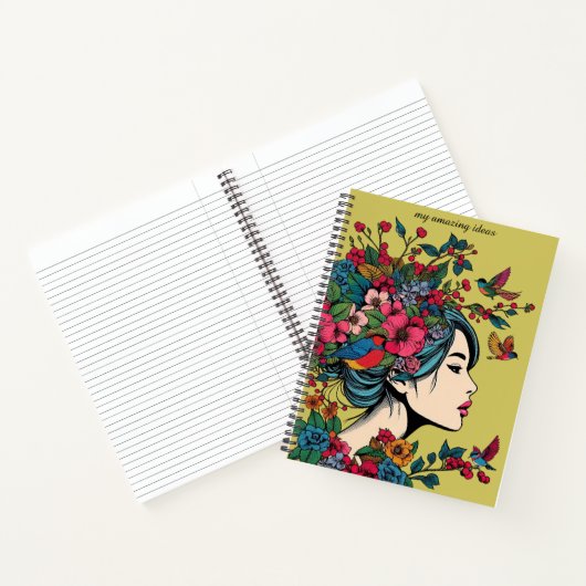 Carnet ART Imprimer Femmes En Automne Avec Baies R (Intérieur)