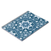 Carnet Art Islamique sans couture Bleu coloré (Côté gauche)