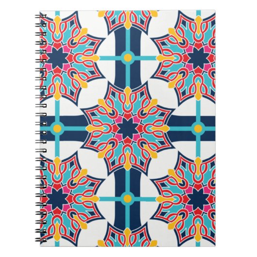 Carnet Art Islamique sans couture coloré (Devant)