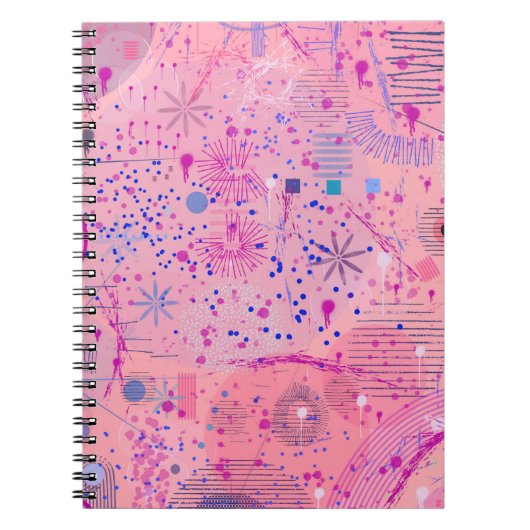 Carnet Art maximaliste Pink Party (Devant)