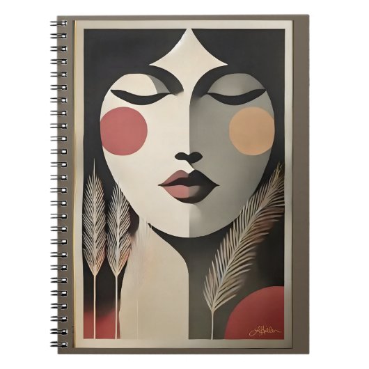Carnet Art méditatif moderne du milieu du siècle (Devant)