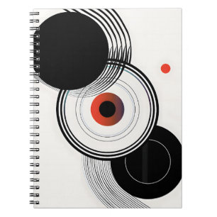 Carnet Art minimaliste de cercles géométriques abstraits