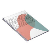 Carnet Art moderne Abstrait Wave Line (Côté Droit)