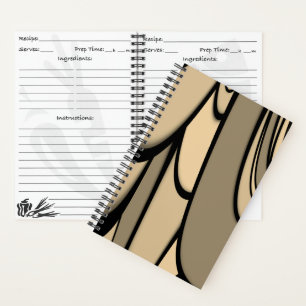 Carnet Art moderne Melting Brown Hues Recette