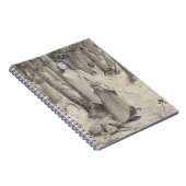 Carnet Art Monochrome Forêt-Dame Médiévale (Côté Droit)
