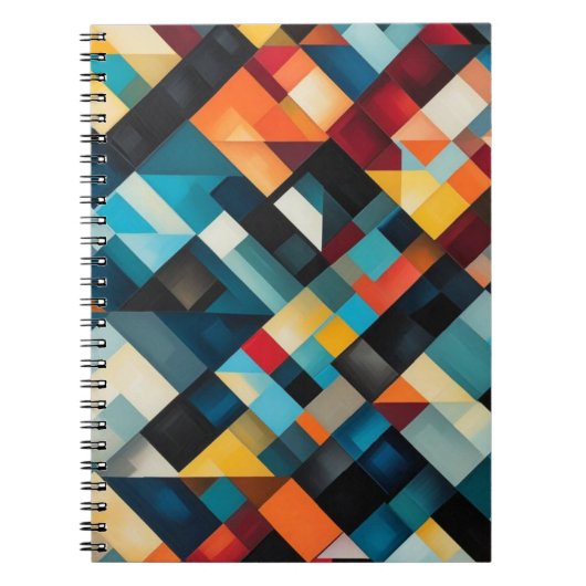 Carnet Art Motif géométrique Abstrait (Devant)