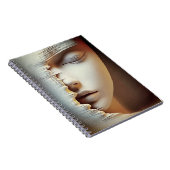 Carnet Art mural du visage féminin abstrait – Texturé mod (Côté Droit)