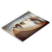 Carnet Art mural du visage féminin abstrait – Texturé mod (Côté gauche)