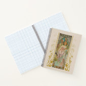 Carnet Art Nouveau Alphonse Mucha - Réveil matinal (Intérieur)