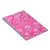 Carnet Art Nouveau Carnation Damask, Fuchsia rose (Côté Droit)