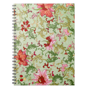 Carnet Art Nouveau Chinois Floral Vintage Chinoiserie