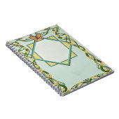 Carnet Art Nouveau Golden Mimosa Spiral Notebook (Côté Droit)