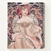 Carnet Art Nouveau vintage Daydream par Alphonse Mucha (Dos)