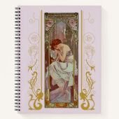 Carnet Art Noveau Alphonse Mucha Night's Reest (Devant)