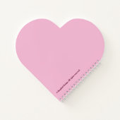 Carnet Art numérique boho moderne rose rose élégant (Dos)