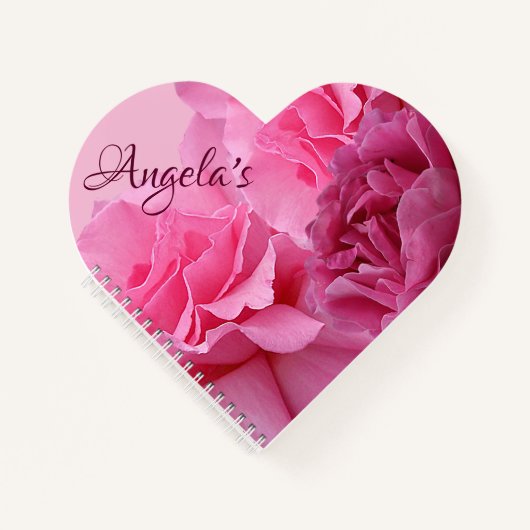 Carnet Art numérique boho moderne rose rose élégant (Devant)