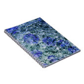 Carnet Art numérique d'aquarelle bleue arrière - plan abs (Côté Droit)