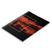 Carnet Art numérique de couleur rouge : Nuits floues (Côté gauche)