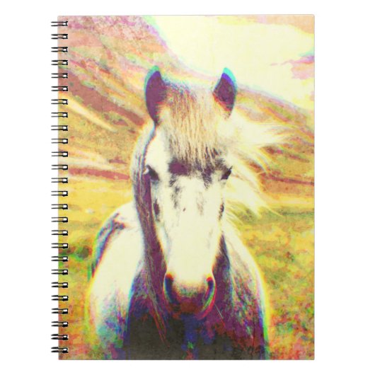 Carnet Art numérique du cheval d'Islande (Devant)