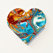 Carnet Art numérique liquide de lisses planétaire (Dos)