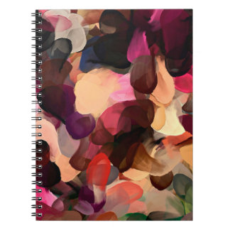 Carnet Art numérique motif abstrait. Dessin à main modern