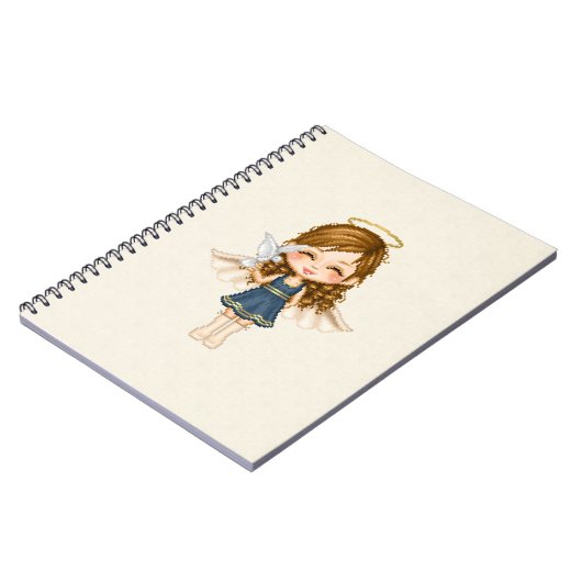 Carnet Art Pixel Angel Bleu (Côté gauche)